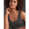 Podprsenka vhodná pro těhotné bez kostic antracit