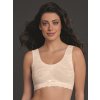 Podprsenka vhodná pro těhotné bez kostic Essential crystal s krajkou