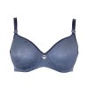 Kojící podprsenka Gloss silver blue