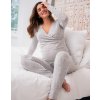 Těhotenské pyžamo šedé