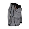 Softshellová nosící parka šedá žíhaná