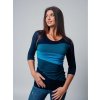 těhotenské tričko modré tyrkysové kojící