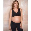 Noční kojící podprsenka černá bambusová