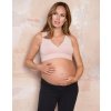 Noční kojící podprsenka pudrově růžová bambusová