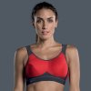 extreme control sportovní podprsenka red antracit