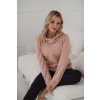 Těhotenská a kojící mikina světle růžová 3v1
