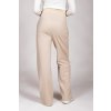 Těhotenské kalhoty béžové široké nohavice