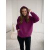 Těhotenská a kojící mikina fialová 3v1