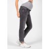 těhotenské džíny jeans norah tmavě šedé pohled z boku