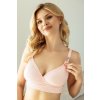 Kojící podprsenka světle růžová