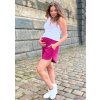 Těhotenské šortky tmavě růžové