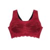 Těhotenská podprsenka bez kostic s kajkou červená Lace essential