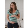 Těhotenské tričko pruhované kojící
