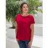 těhotenské a kojící tričko bordó walis