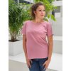 Těhotenské a kojící tričko starorůžové Mama L'amour