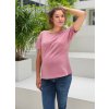 Těhotenské tričko růžové kojící