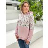 Těhotenská a kojící mikina růžová květinová