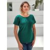 těhotenské a kojící tričko zelené 3v1