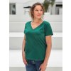 těhotenské a kojící tričko zelené walis