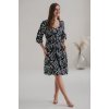 Těhotenské a kojicí šaty Lovely s lístky