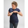 kojicí tričko tmavě modré s puntíky