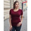 bambusove tricko pro tehotne a kojici bav red wine bordo