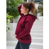 oversize tehotenska mikina tmava bordo