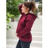 oversize tehotenska mikina tmava bordo