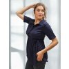 těhotenská a kojicí košile tmavě modrá 3v1