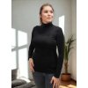 těhotenské a kojicí tričko černé bambusové
