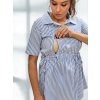 těhotenská a kojicí košile modrobílá s proužky