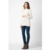 Světlý těhotenský svetr bavlněná kojicí
