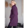 Těhotenský a kojicí svetr fialový bavlna