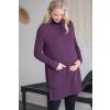 Volný svetr pro těhotné fialový