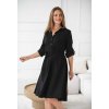 košilové elegegantní těhotenské a kojicí šaty amara černé