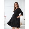 těhotenské a kojicí šaty černé z modalu amara