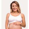 Vyztužená kojicí podprsenka bílá Carriwell