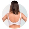 Kojící podprsenka Push Up s Gel kosticemi bílá