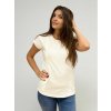 kojicí tričko se zipy bílé ecru
