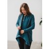 těhotenský kardigan tmavě tyrkysový