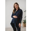 Těhotenský kardigan tmavě modrý zavinovací