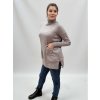 těhotenský svetr oversize taupe melange 3v1