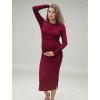 těhotenské šaty tmavé bordó 3v1