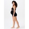 Těhotenské bezešvé legíny krátké černé