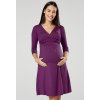 Těhotenské šaty fialové
