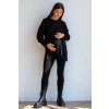 Těhotenský domácí komplet černý