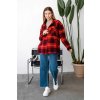 košile pro těhotné červená kostkovaná