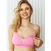 kojicí podprsenka bez kostic růžová melange