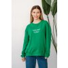 Těhotenská a kojicí mikina zelená