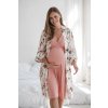 bambusová těhotenská košilka na ramínka herbla rose